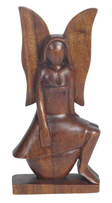 Wooden Angel Sitting